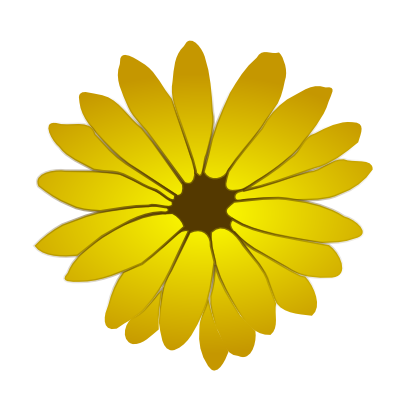 Download free yellow brown flower icon